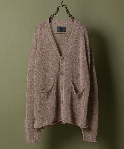 Number nine PAPER YARN SEE THROUGH KNIT CARDIGAN
