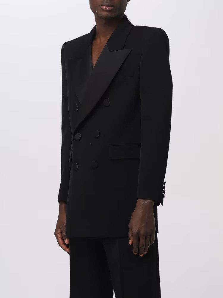 Saint Laurent Paris o1bcso1str1024 Veste Tux Grain Jacket in Black Size US S / EU 44-46 / 1 - 4 Thumbnail