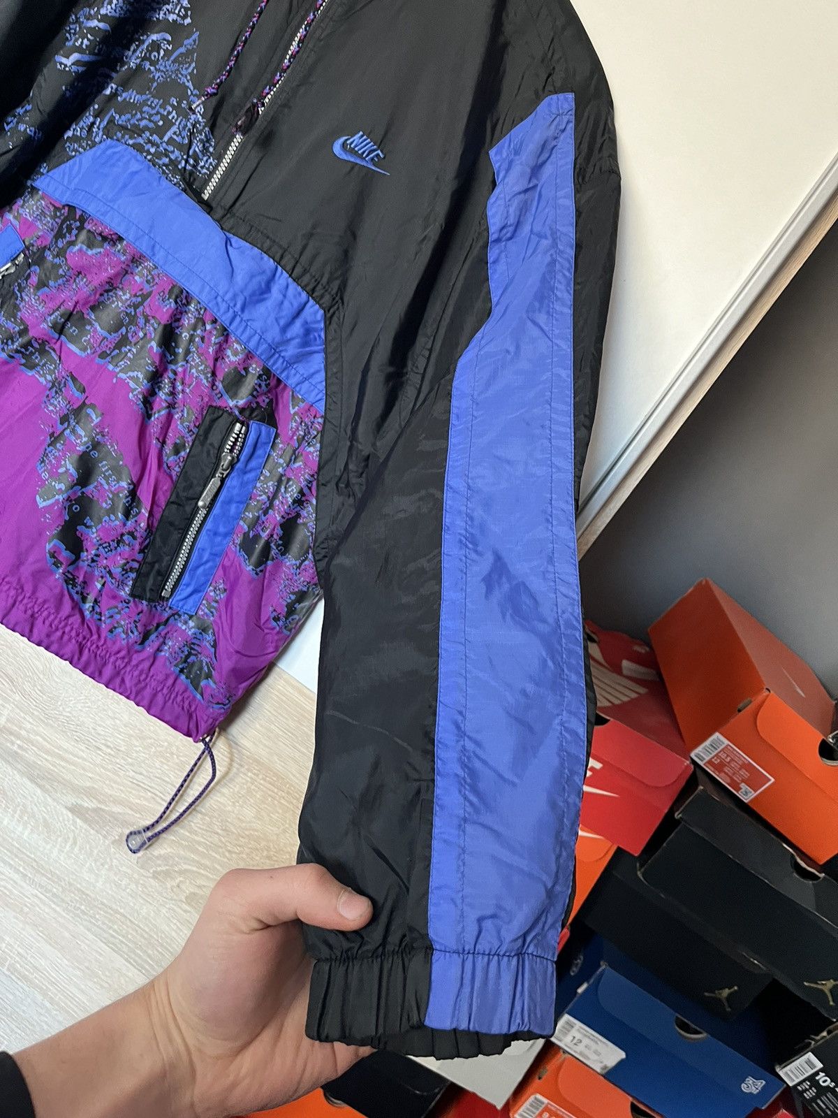 Nike × Vintage Vintage 1980 Nike 1/2 Zip Up Anorak Jacket Parachute Opium x Size US S / EU 44-46 / 1 - 3 Thumbnail