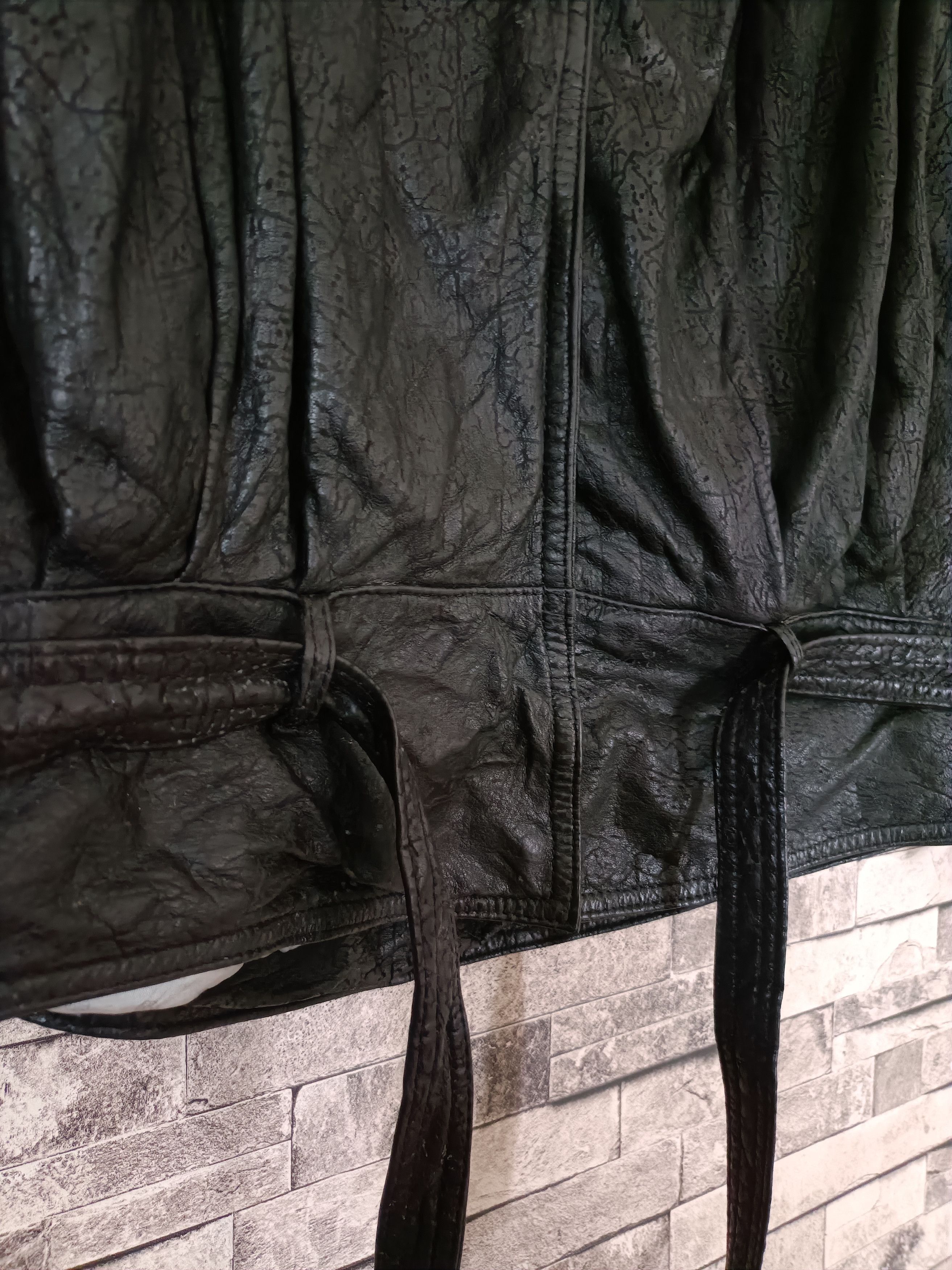 Vintage Vintage baraffin oversized batwing leather jacket Size S / US 4 / IT 40 - 3 Thumbnail