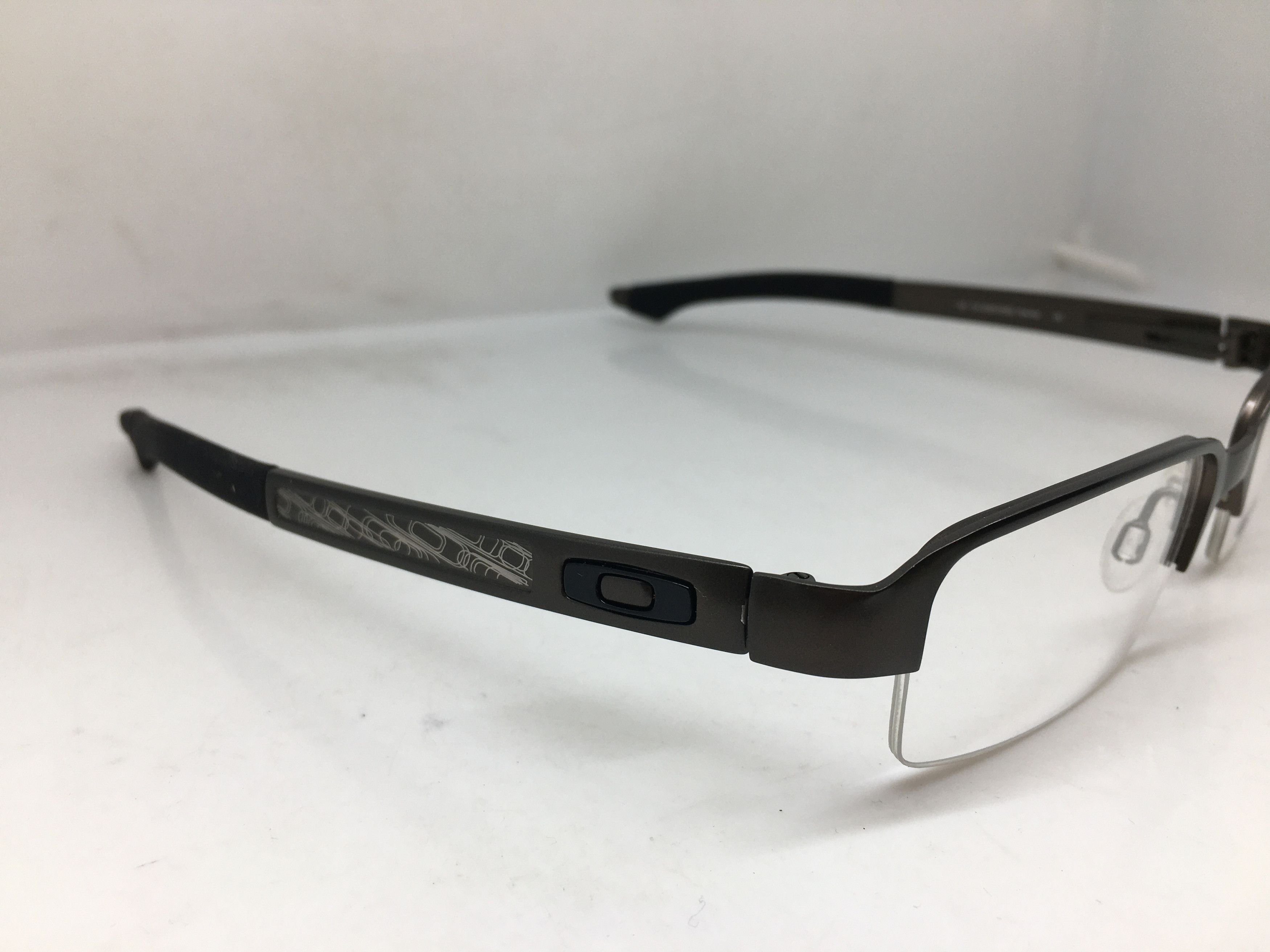 Oakley OAKLEY BOOMSTAND Pewter Half Rim Eyeglasses Size ONE SIZE - 1 Thumbnail