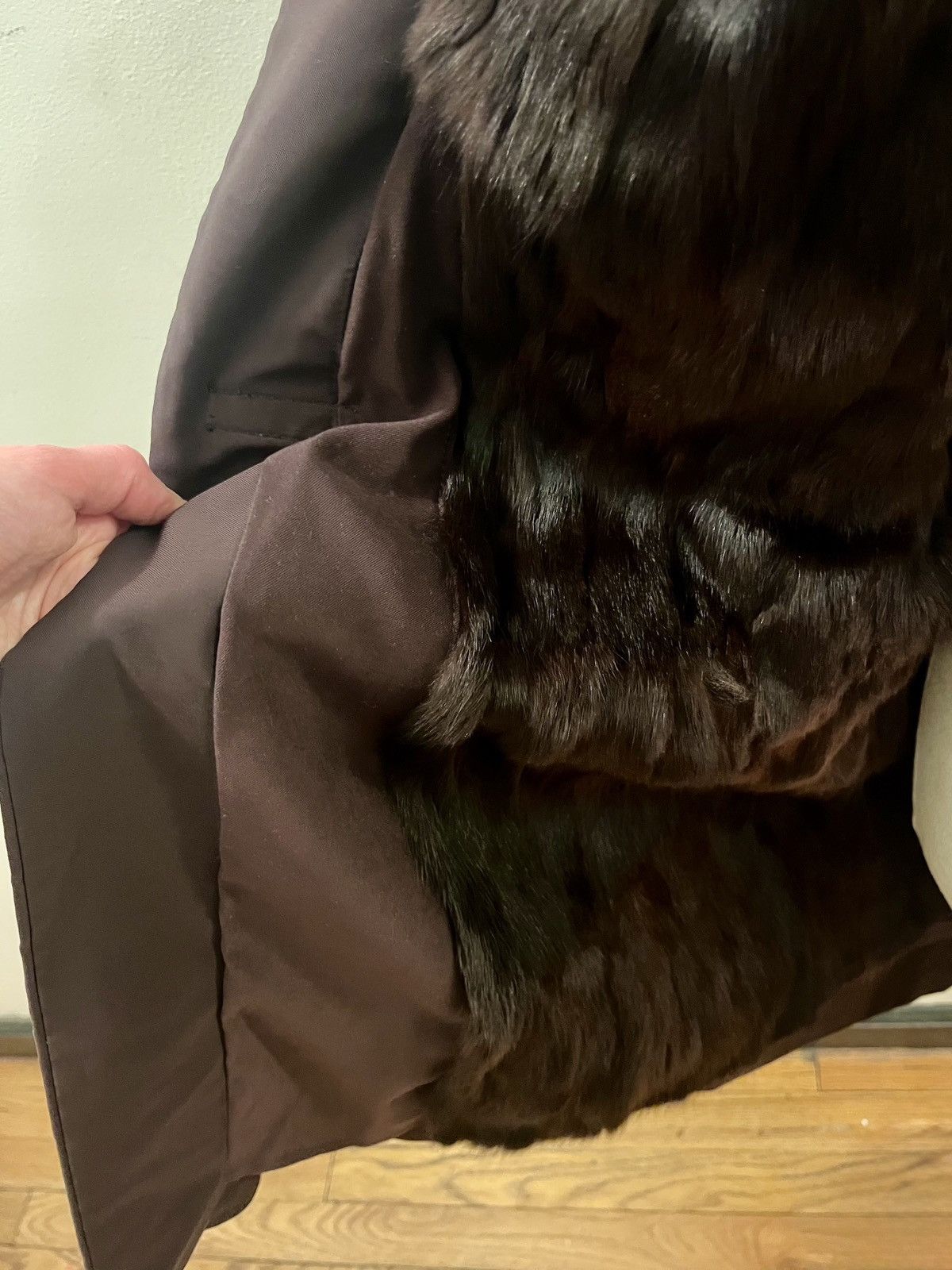 Prada Prada fw99 iconic brown nylon fur lined coat Size M / US 6-8 / IT 42-44 - 6 Thumbnail