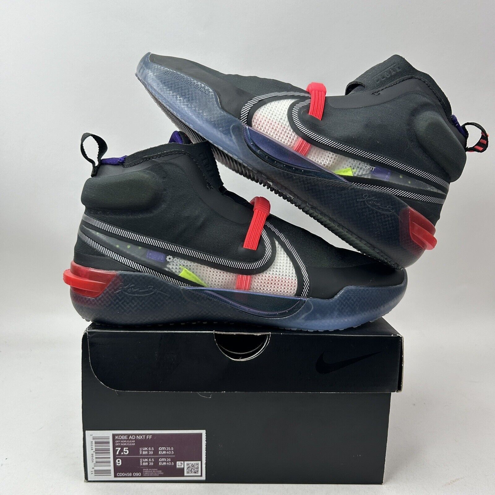 Nike Nike Kobe AD NXT FF "Off Noir/Clear" 2023 Size US 7.5 / EU 40-41 - 1 Thumbnail