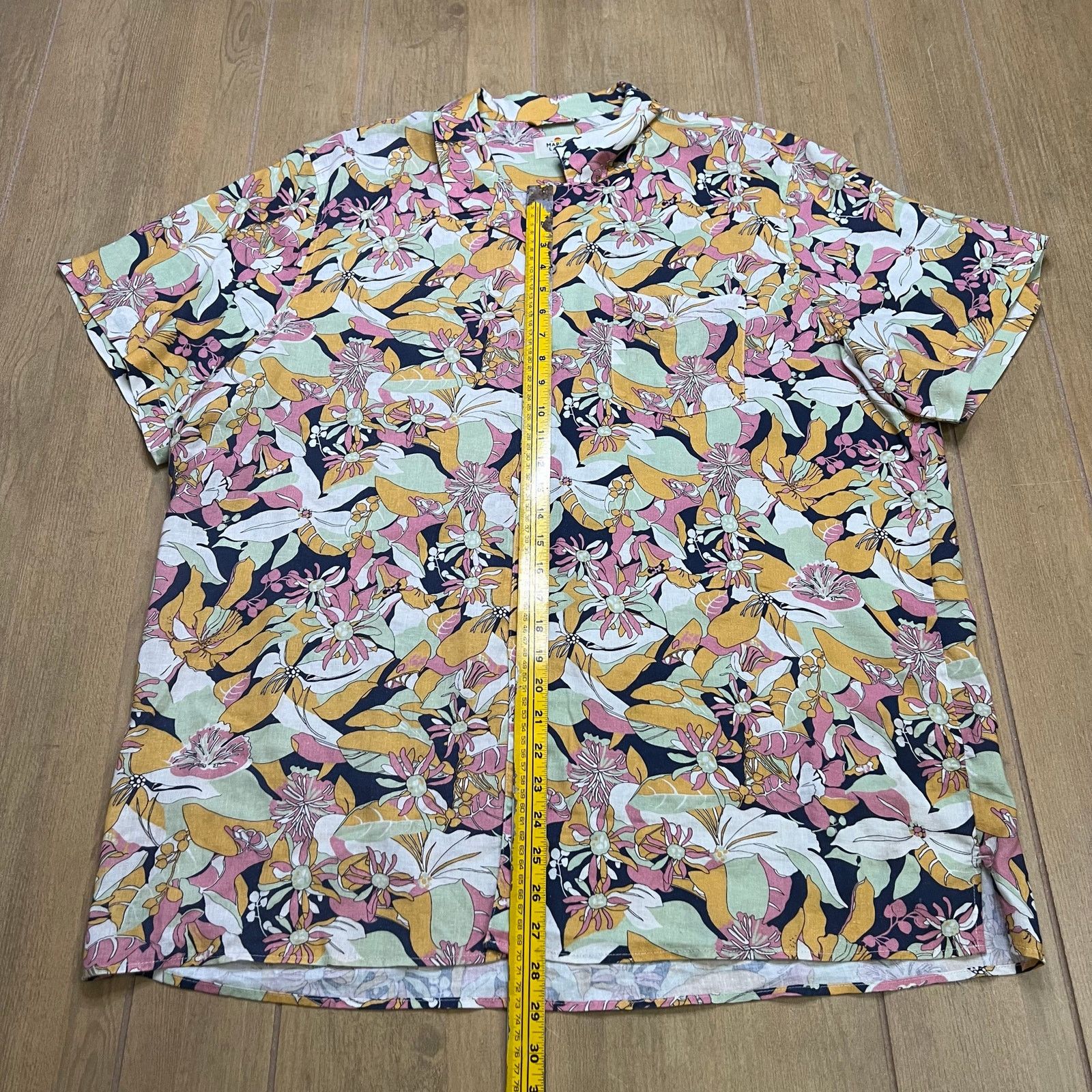 Marine Layer Marine Layer Floral Hawaiian Camp Shirt Mens XXL Tropical Size US XXL / EU 58 / 5 - 7 Thumbnail