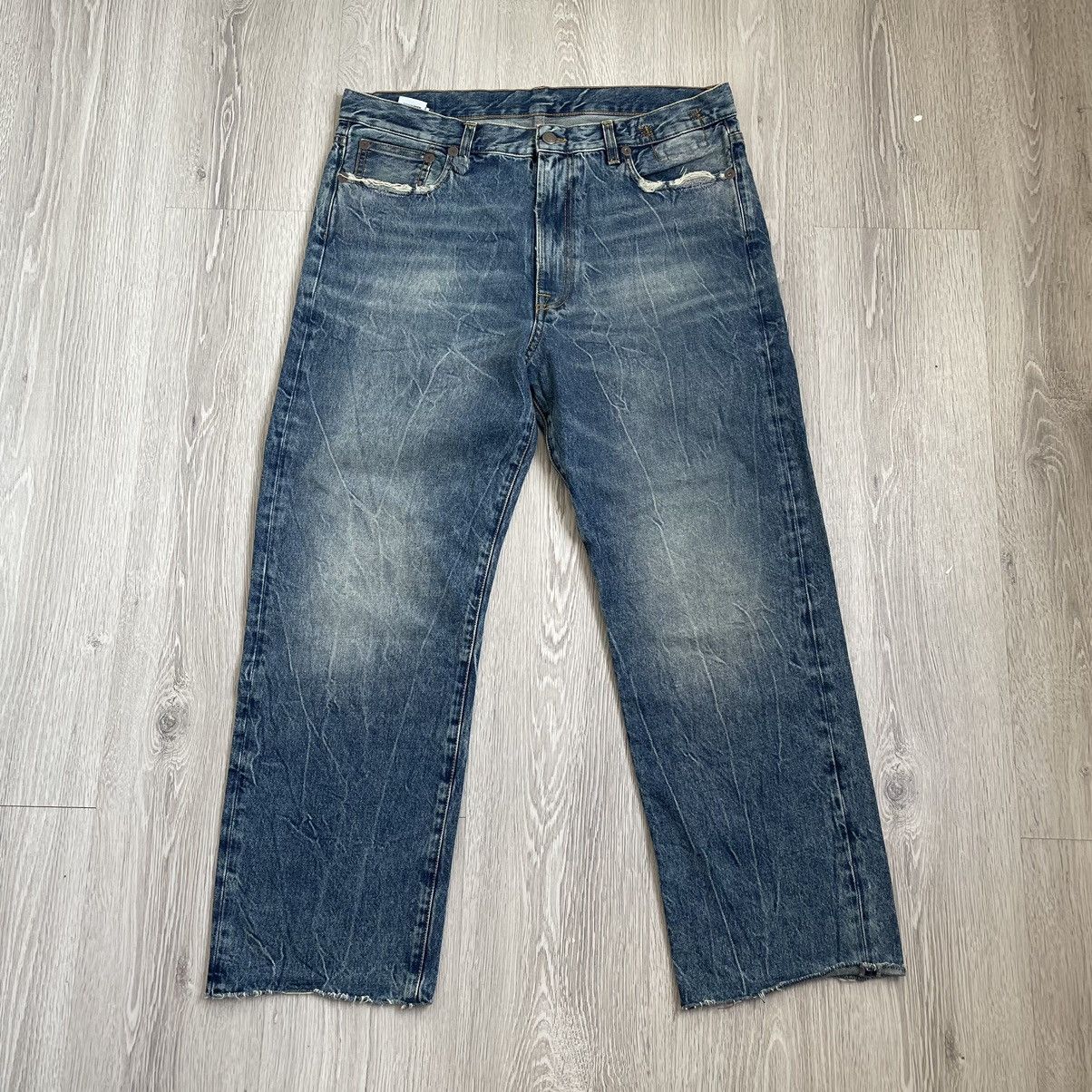 R13 R13 Boyfriend Jeans Dirty Kelly 22/23 Size 33" - 5 Thumbnail