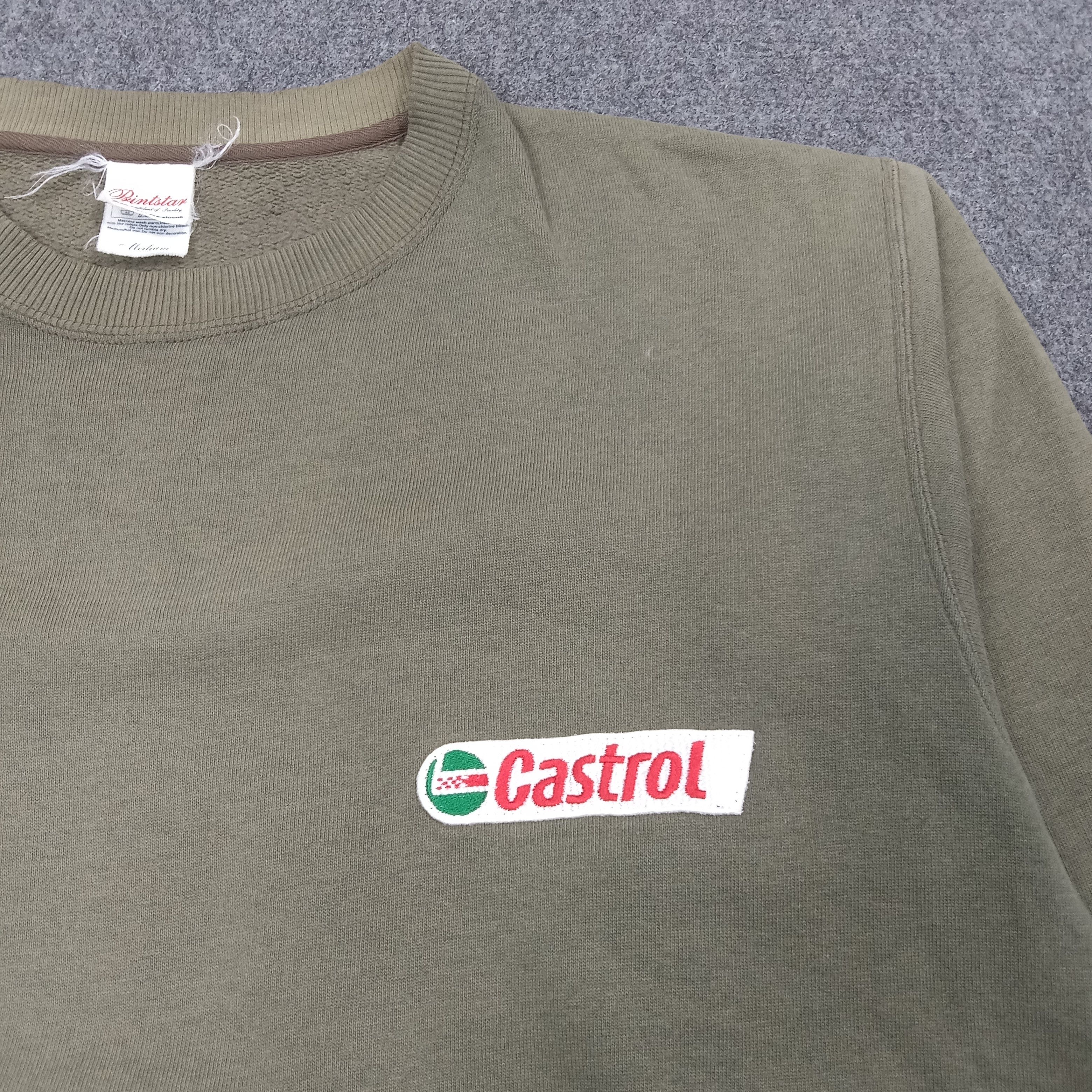 Vintage Castrol Oil Lubricant Racing Sweatshirt C268N8 Size US L / EU 52-54 / 3 - 2 Thumbnail