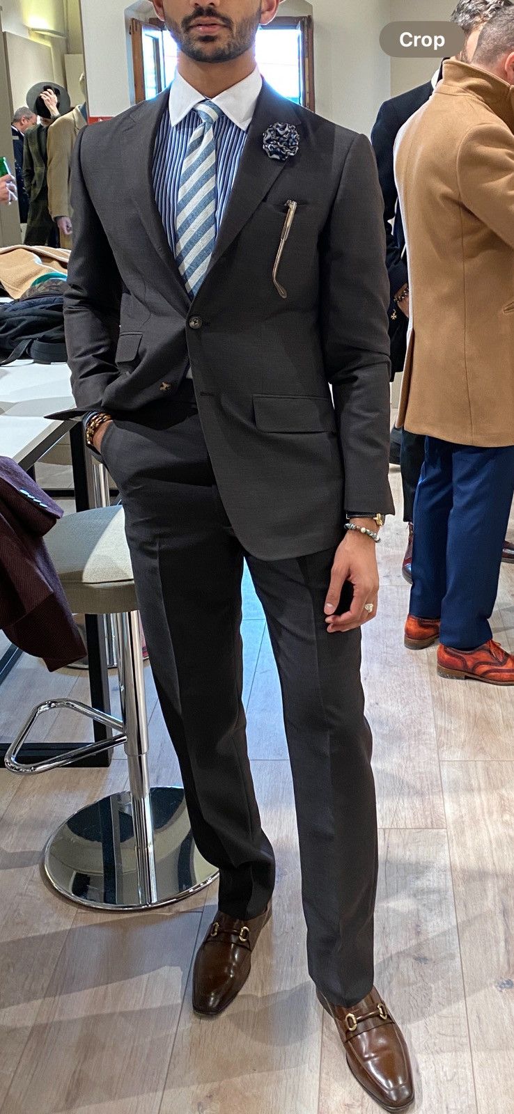 Duchamp London REEVES London (NYC) Bespoke Sample Suit Size 36R - 14 Thumbnail