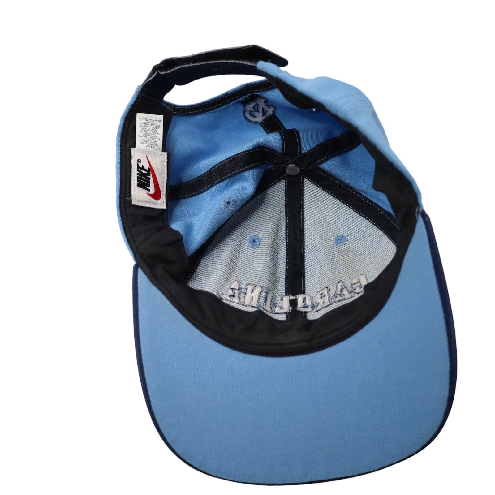 NCAA × Nike × Vintage Vintage 90s Nike North Carolina Tar Heals Strap Back Hat Size ONE SIZE - 5 Thumbnail