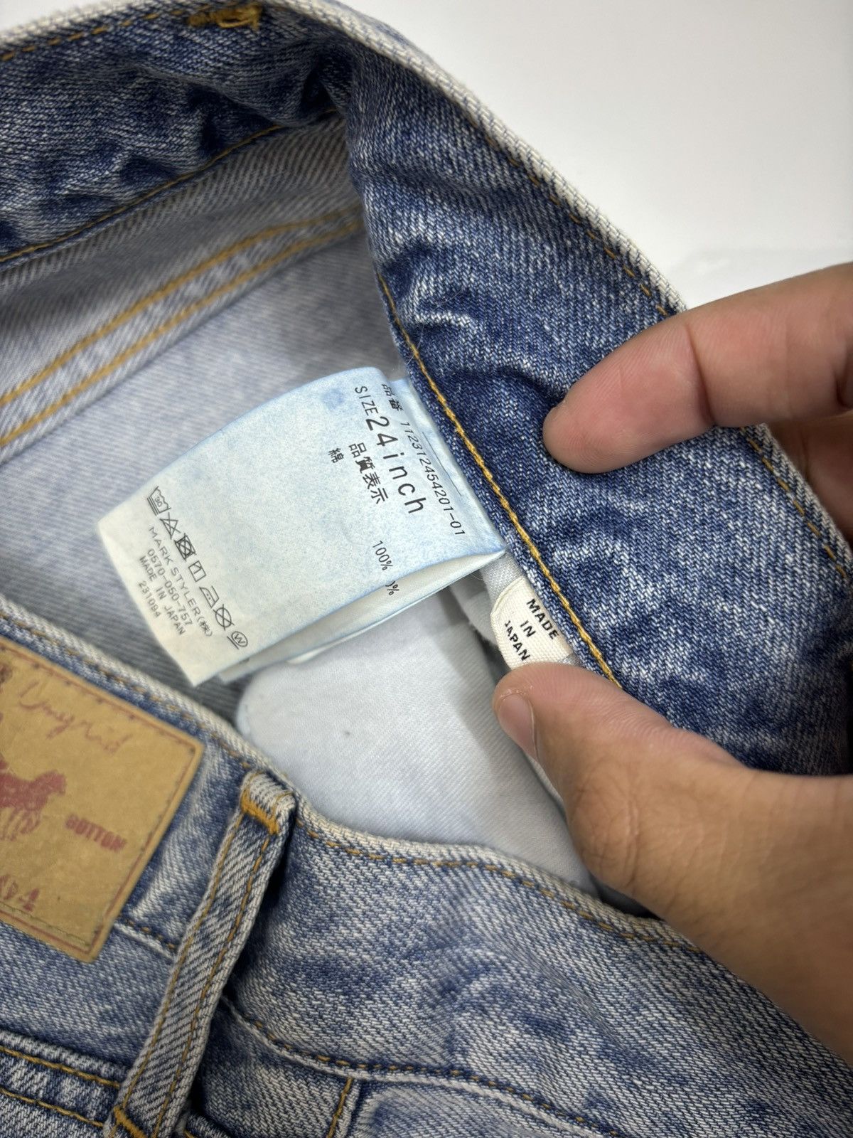 20471120 INSANE Slanted Fly Wide Leg Denim Baggy Jeans Ungrid 2114071 Size US 33 - 12 Thumbnail