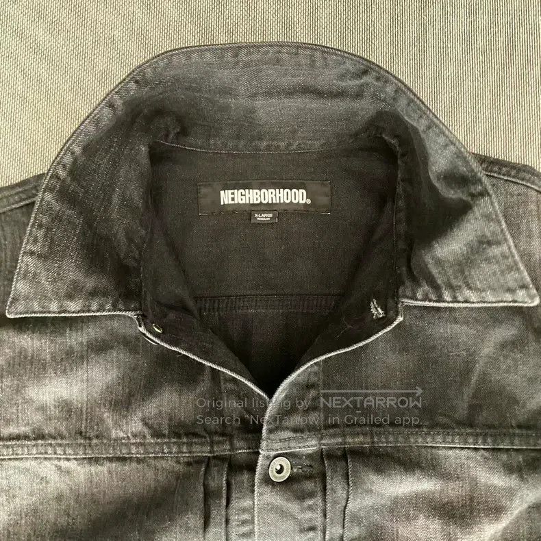 Neighborhood Neighborhood Black Soul Denim Jacket Size US XL / EU 56 / 4 - 3 Thumbnail
