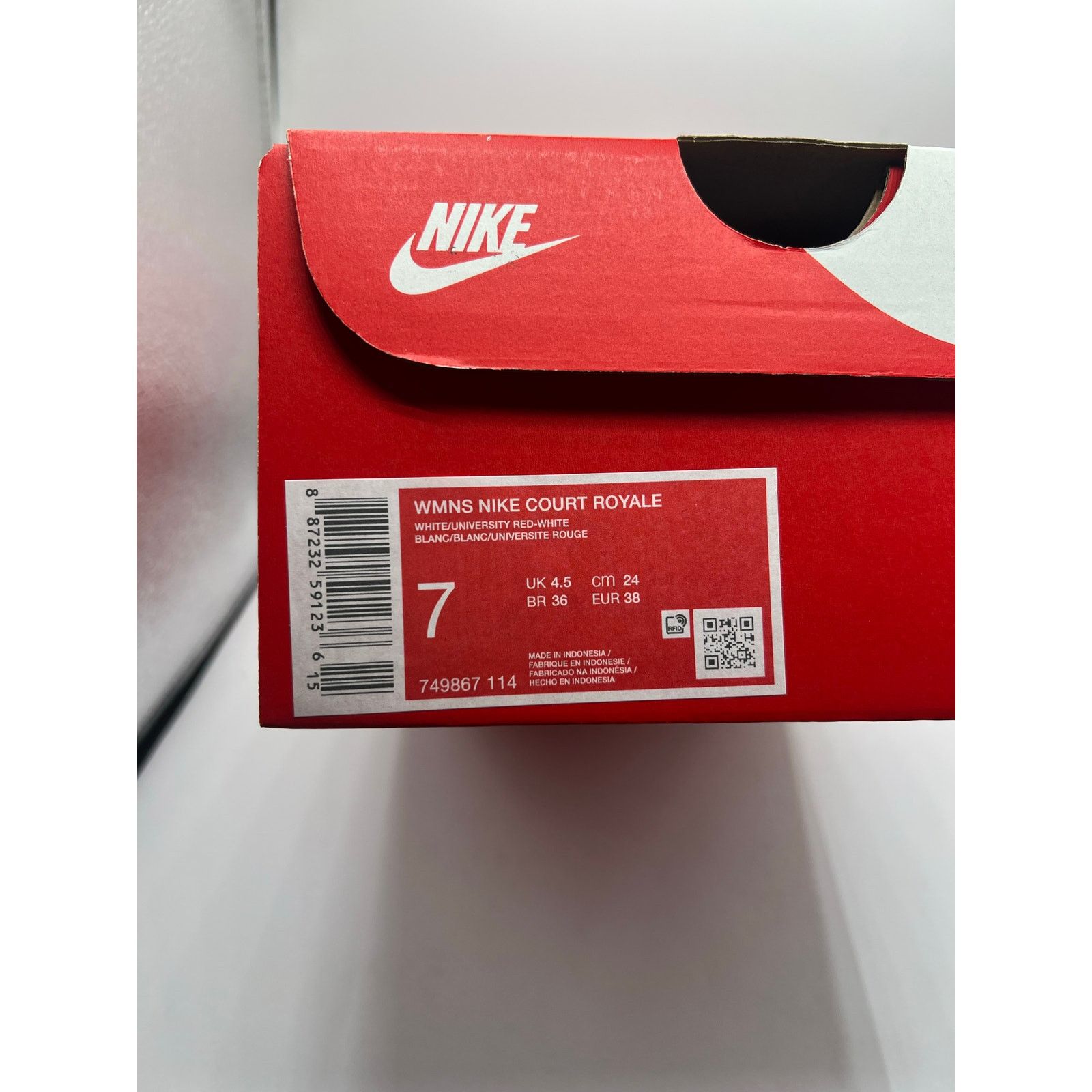Nike Nike Court Royale “White University Red” size 7 women’s Size US 7 / IT 37 - 7 Thumbnail