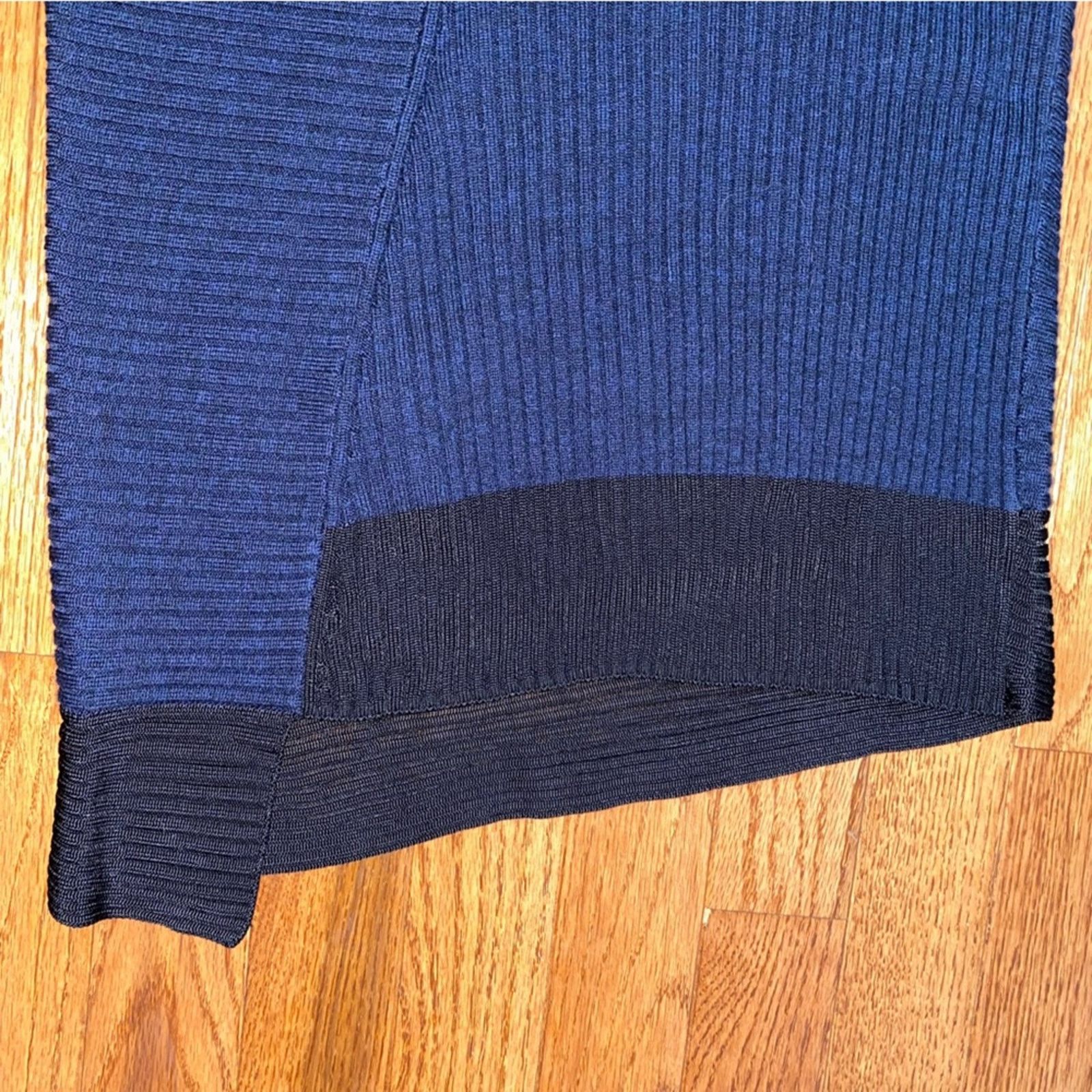 Rag & Bone RAG & BONE $398 Reanna Blue Black Sweater NWOT XXS Size XXS / US 00 / IT 34 - 8 Thumbnail