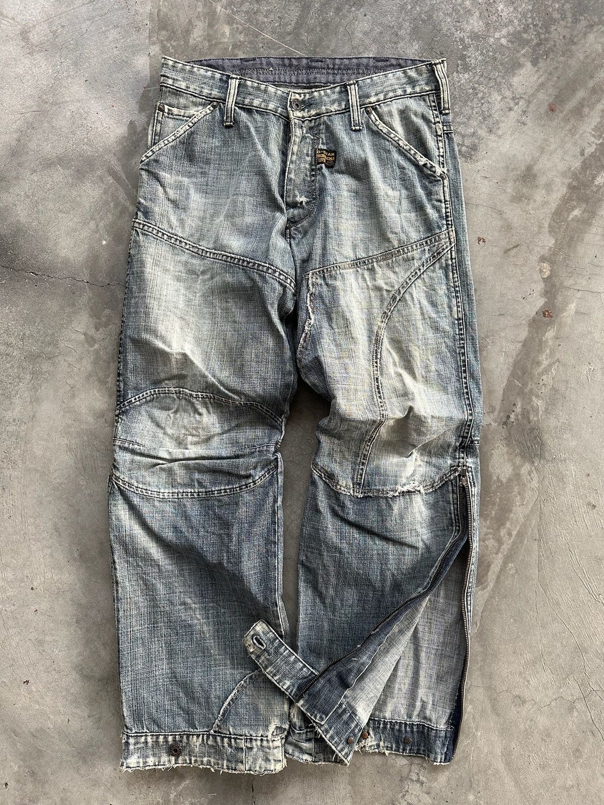 G-Star × Japanese Brand Vintage Tactical G-star Raw Denim Balenciaga Style Bondage Size US 32 / EU 48 - 5 Thumbnail