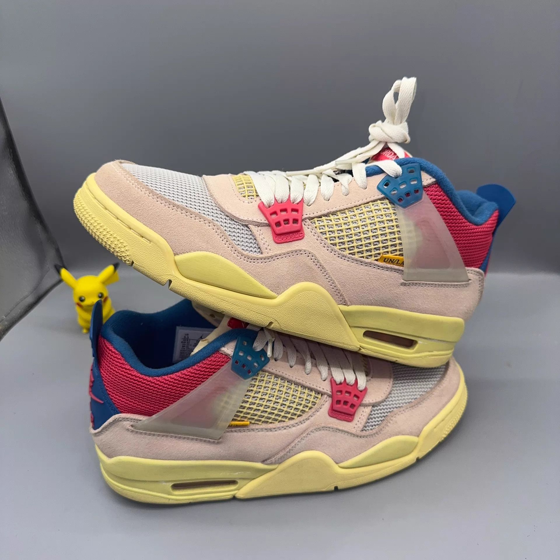 Nike Jordan AJ4 Union Pink Blue 43 DC9533-800 Size US 9.5 / EU 42-43 - 6 Thumbnail
