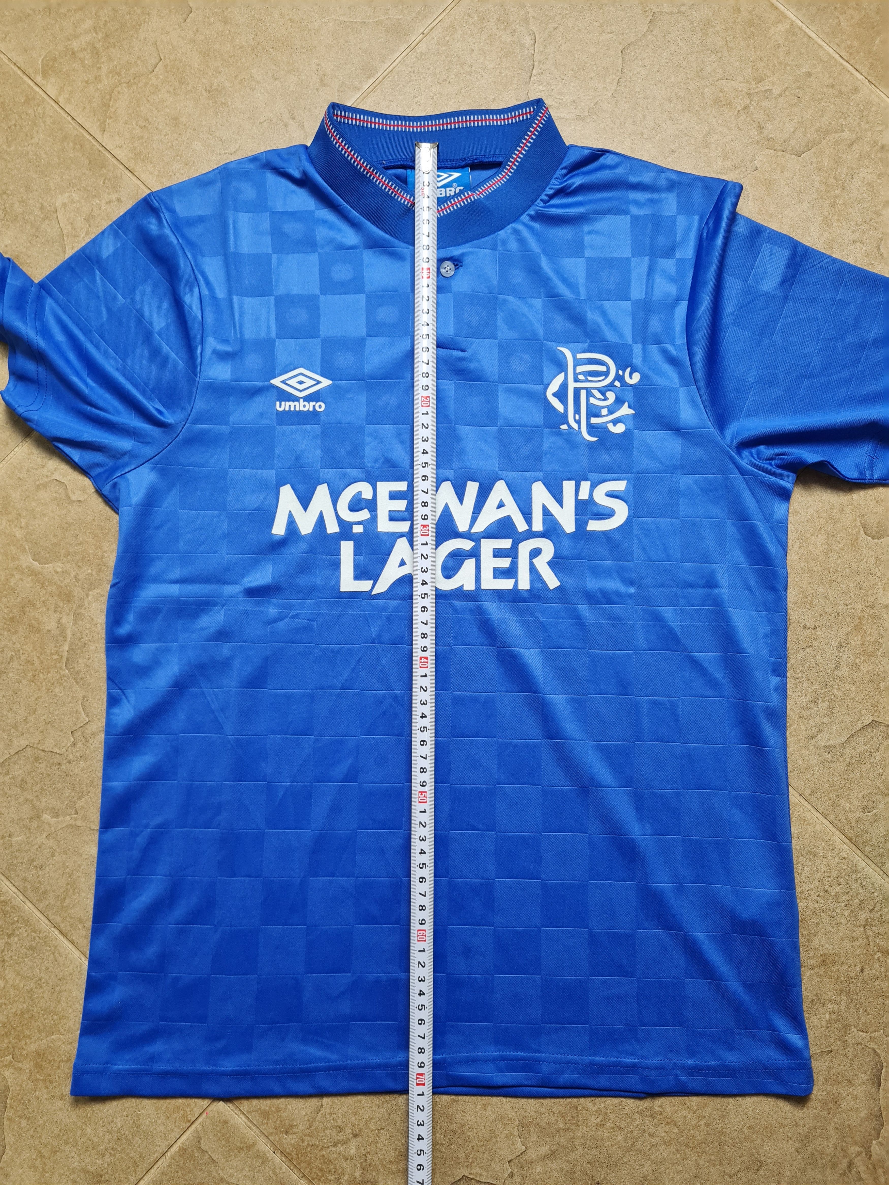 Umbro RETRO JERSEY GLASGOW RANGERS 1988/1989 SOCCER FOOTBALL SHIRT Size US M / EU 48-50 / 2 - 7 Thumbnail