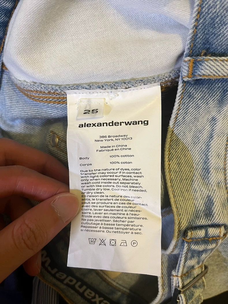 Alexander Wang Alexander Wang Light Blue Denim Cargo Pants- Size 25" / US 0 / IT 36 - 6 Thumbnail