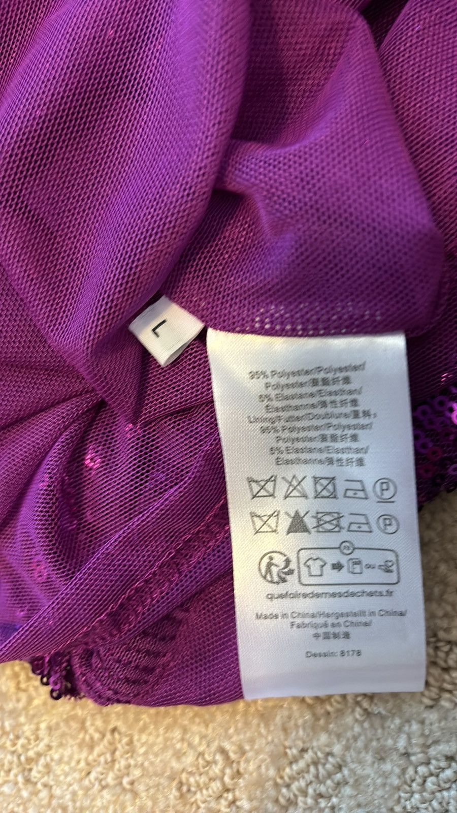 Baum und Pferdgarten Purple Sequin Jolette Skirt size large Size 32" / US 10 / IT 46 - 8 Thumbnail