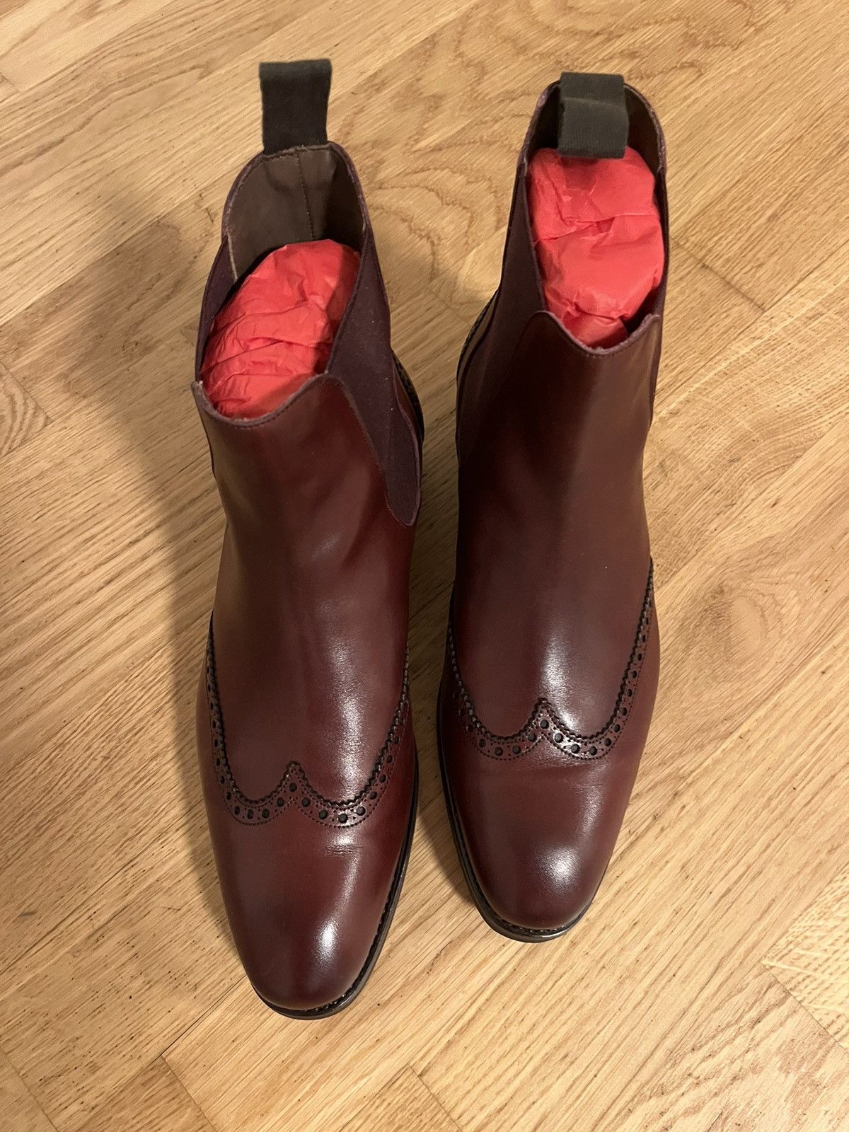 Carmina Burgundy Rain Chelsea Size US 6 / EU 39 - 1 Thumbnail
