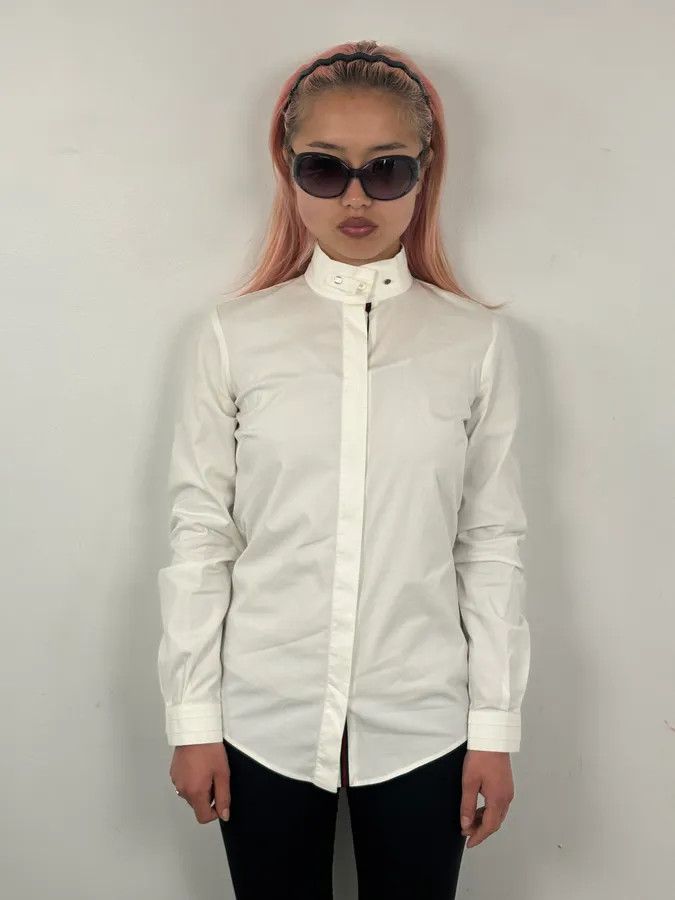 Gucci SS2008 Gucci White Web Stripe Shirt Size S / US 4 / IT 40 - 2 Thumbnail