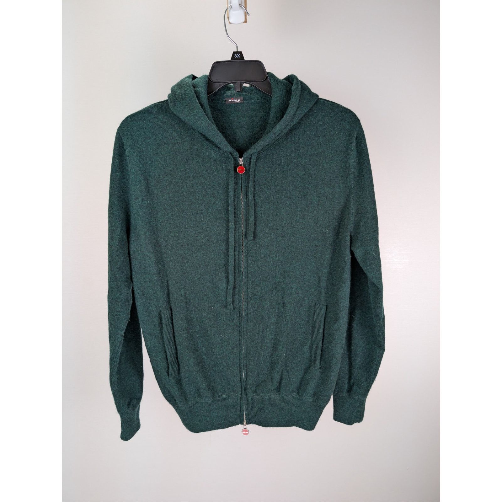 Kiton o1rshd1 CC20 Zip-up Hoodie in green Size US M / EU 48-50 / 2 - 2 Thumbnail