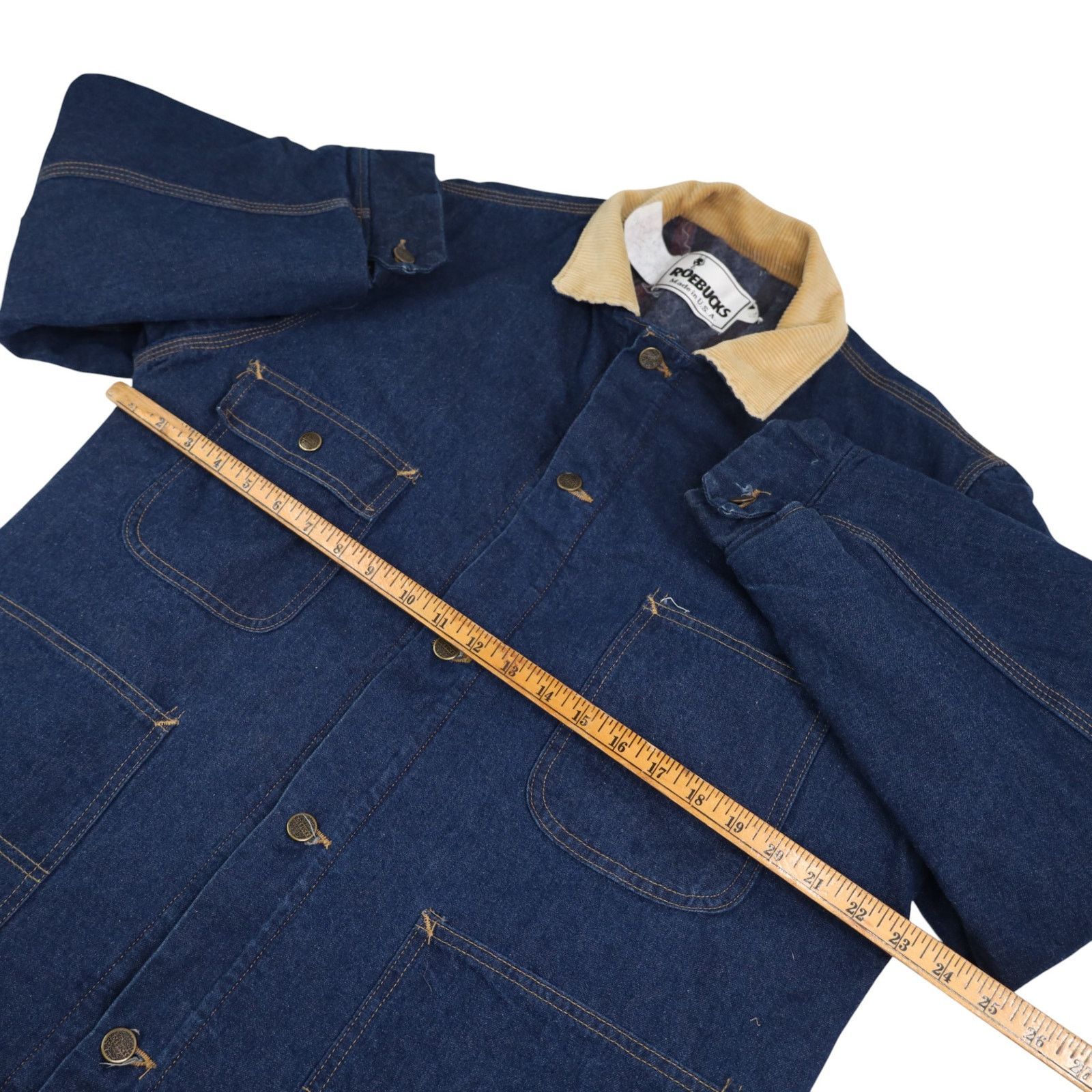 Sears × Vintage VTG Sears Roebuck Blanket Lined Denim Chore Jacket Jacket Size US XL / EU 56 / 4 - 9 Thumbnail