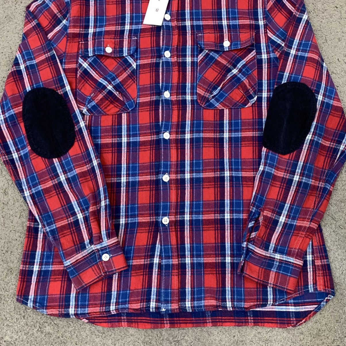 Beams Japan BEAMS Japan elbow patches flannel shirt Size US L / EU 52-54 / 3 - 4 Thumbnail