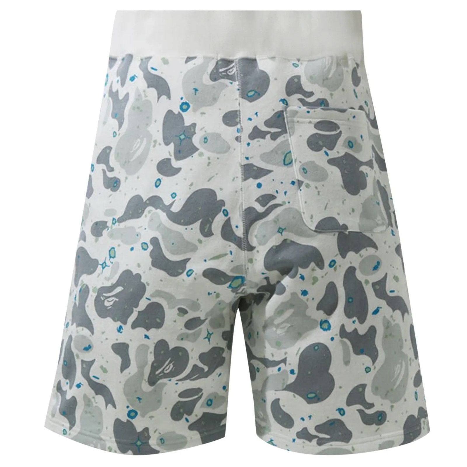 Bape Bape Space Camo Shark White Sweat Shorts Size Large Size US 33 - 2 Thumbnail