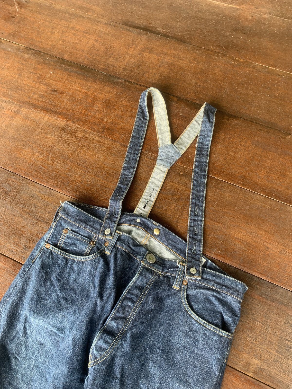 Japanese Brand × Orslow Orslow Japan selvedge denim jump suit like new Size US 43 - 4 Thumbnail