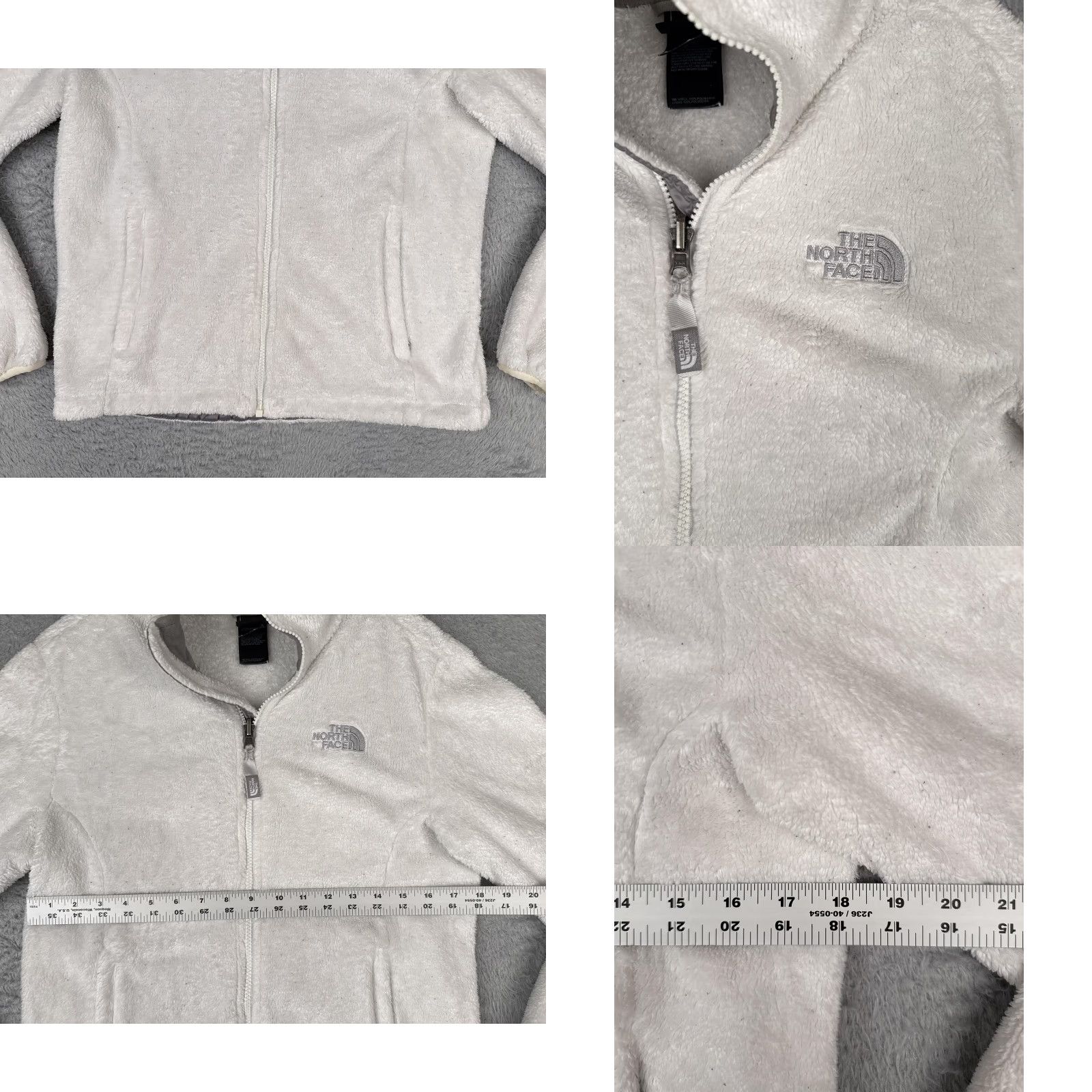 The North Face The North Face Jacket Womens Medium White Soft Fleece Full Zip Mock Neck Size M / US 6-8 / IT 42-44 - 8 Thumbnail