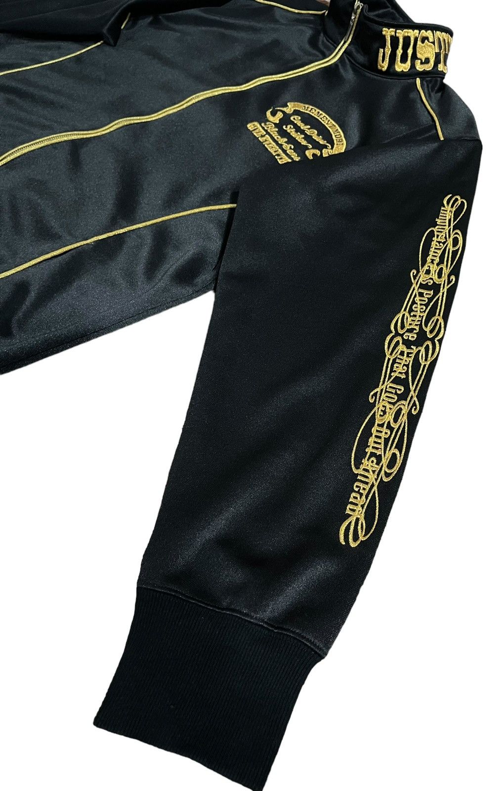 Affliction × Japanese Brand × Vintage CDS Jeans Embroidered Track Jacket Size US XL / EU 56 / 4 - 5 Thumbnail