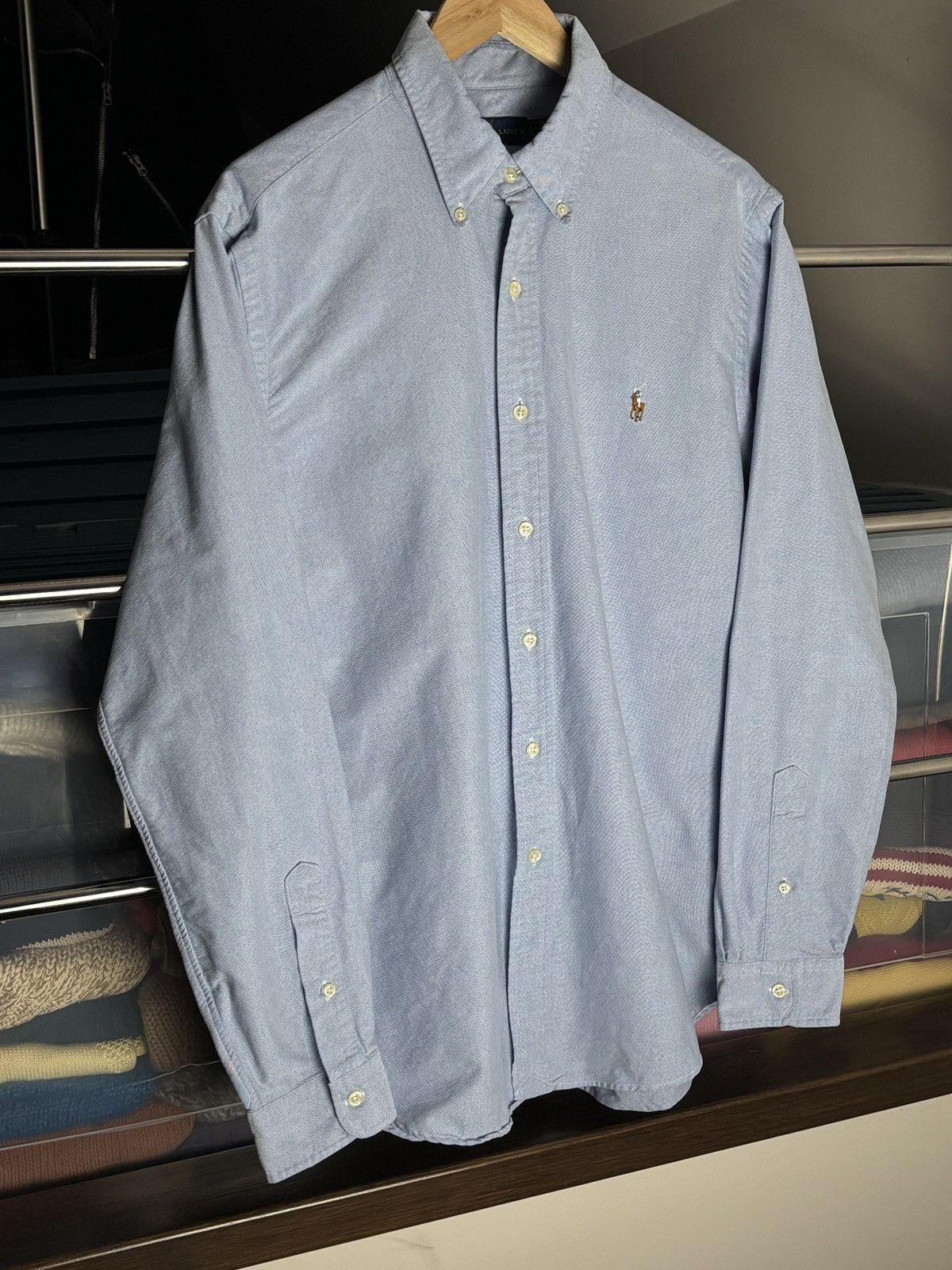 Ralph Lauren Ralph Lauren classic blue long sleeve vintage oxford shirt Size US L / EU 52-54 / 3 - 2 Thumbnail