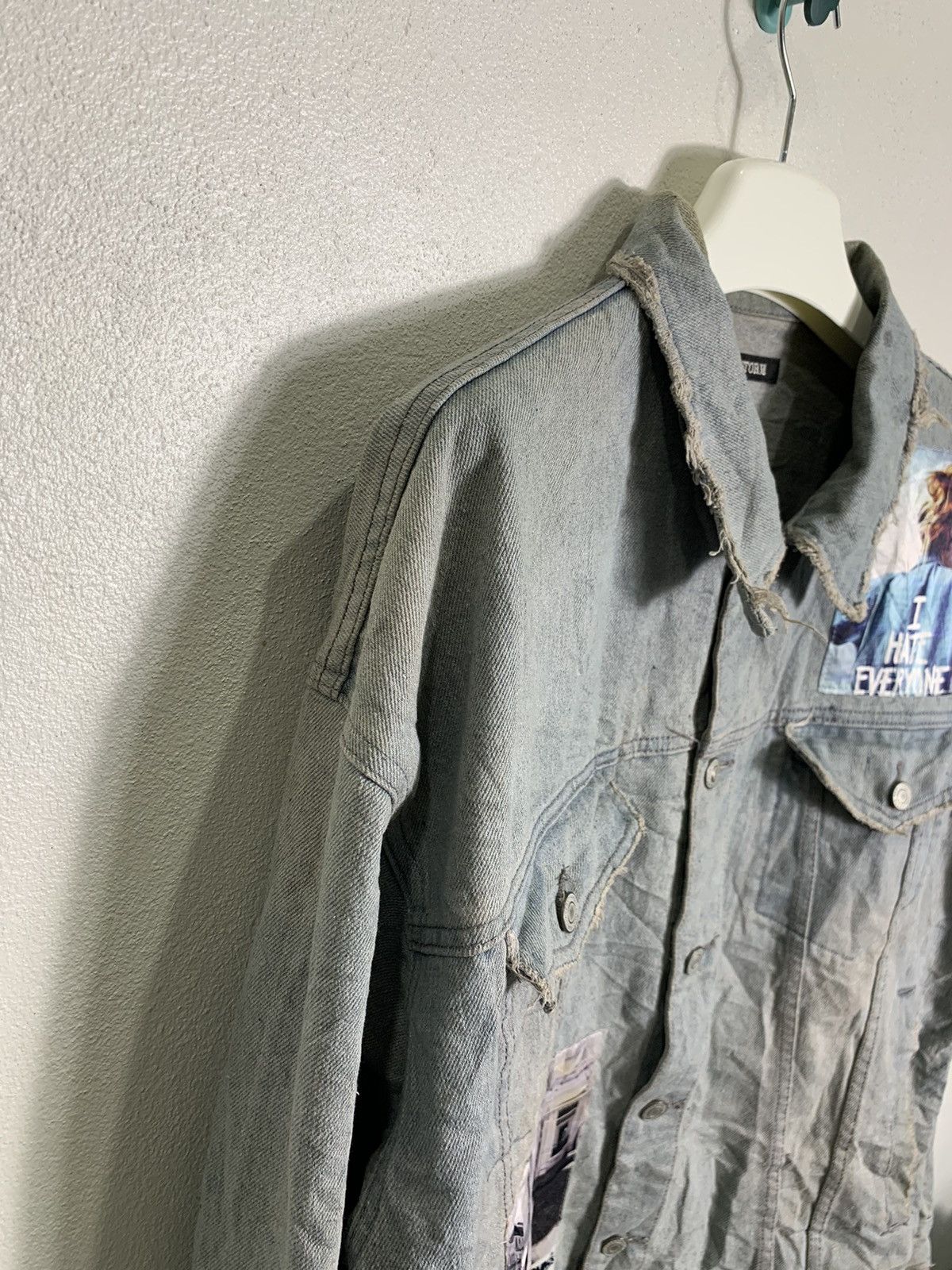 Japanese Brand Jungle Storm Distressed denim jacket Size US L / EU 52-54 / 3 - 8 Thumbnail