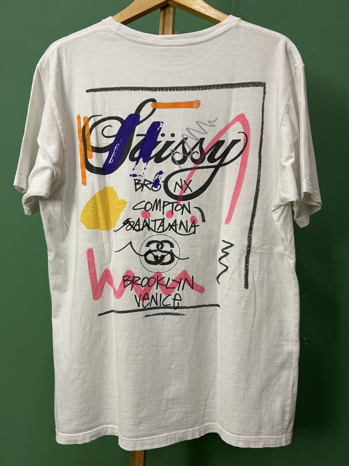 Stussy Stussy x Jean Michel Basquiat Tour Tee Size US M / EU 48-50 / 2 - 2 Thumbnail