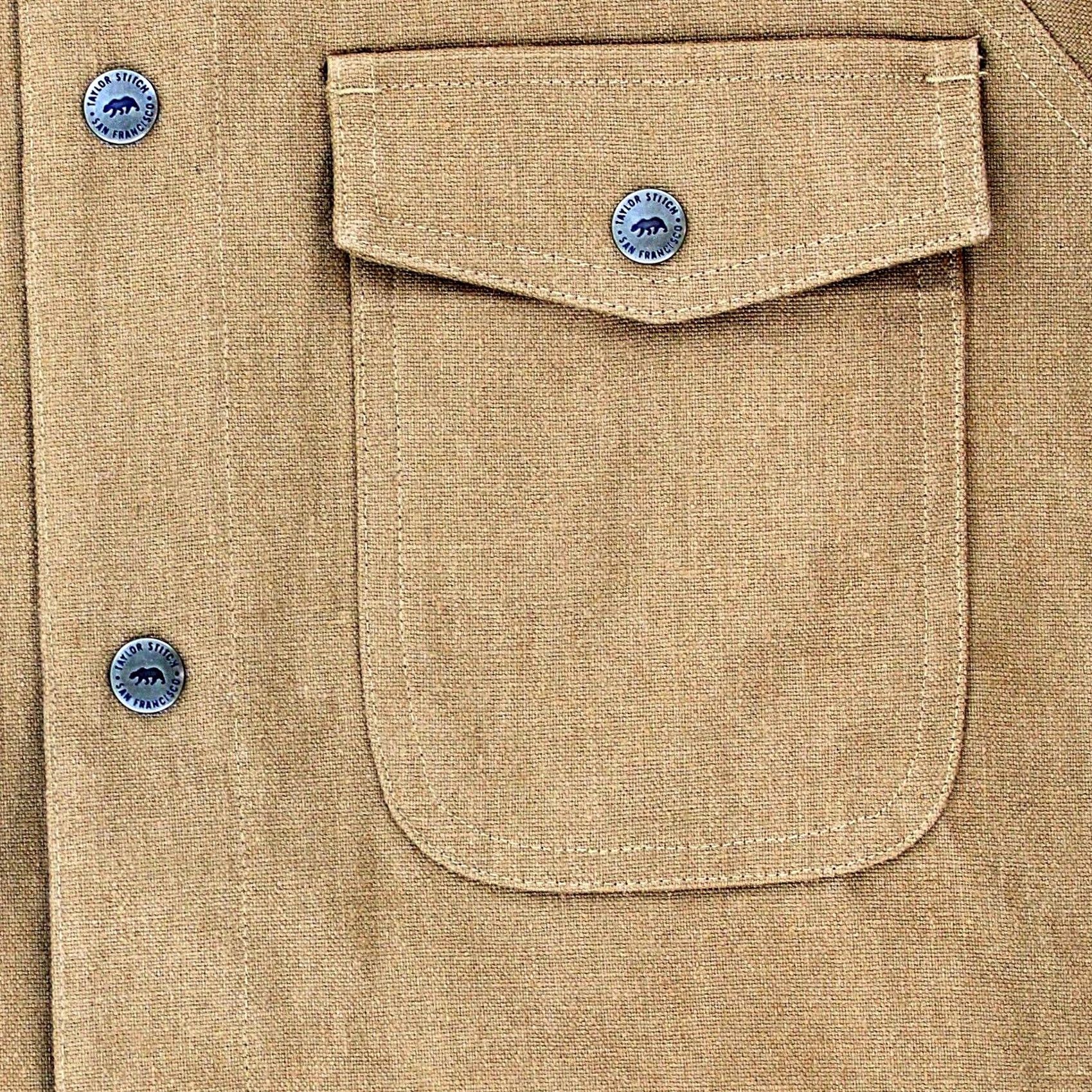 Taylor Stitch Taylor Stitch x Gear Patrol Men's Lambardi Reversible Jacket Khaki & Camo Coat Size US XXS / EU 40 - 6 Thumbnail