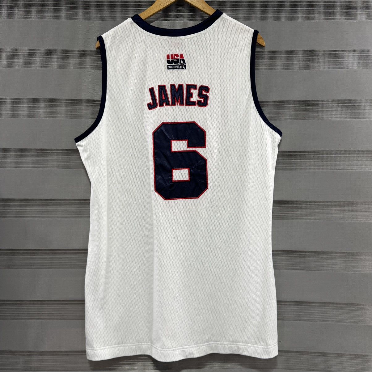 Nike LeBron James #6 Team USA 2007 Olympics Nike Authentic Jersey Size US XL / EU 56 / 4 - 3 Thumbnail
