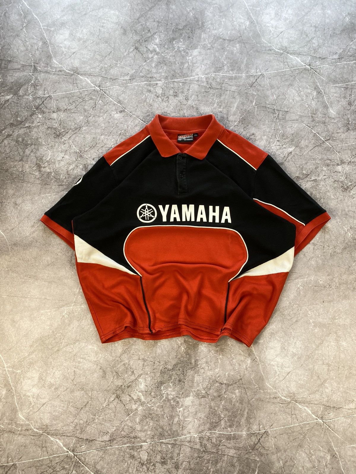 Vintage × Yamaha Vintage Yamaha Official Racing Polo Shirt Moto Tee Formula 1 Size US XL / EU 56 / 4 - 2 Thumbnail
