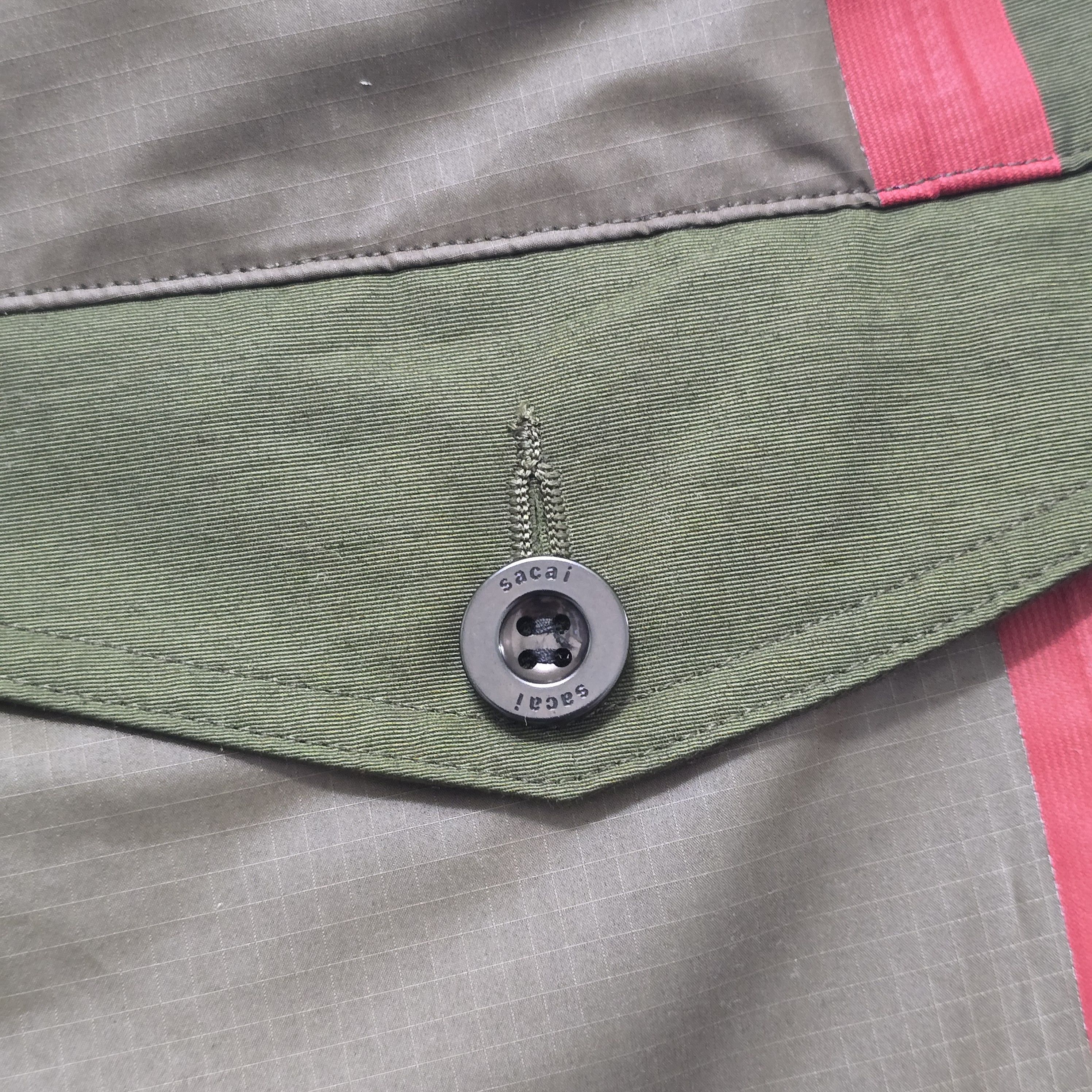 CLOT × Nike × Sacai Olive green joggers Size US 34 / EU 50 - 7 Thumbnail