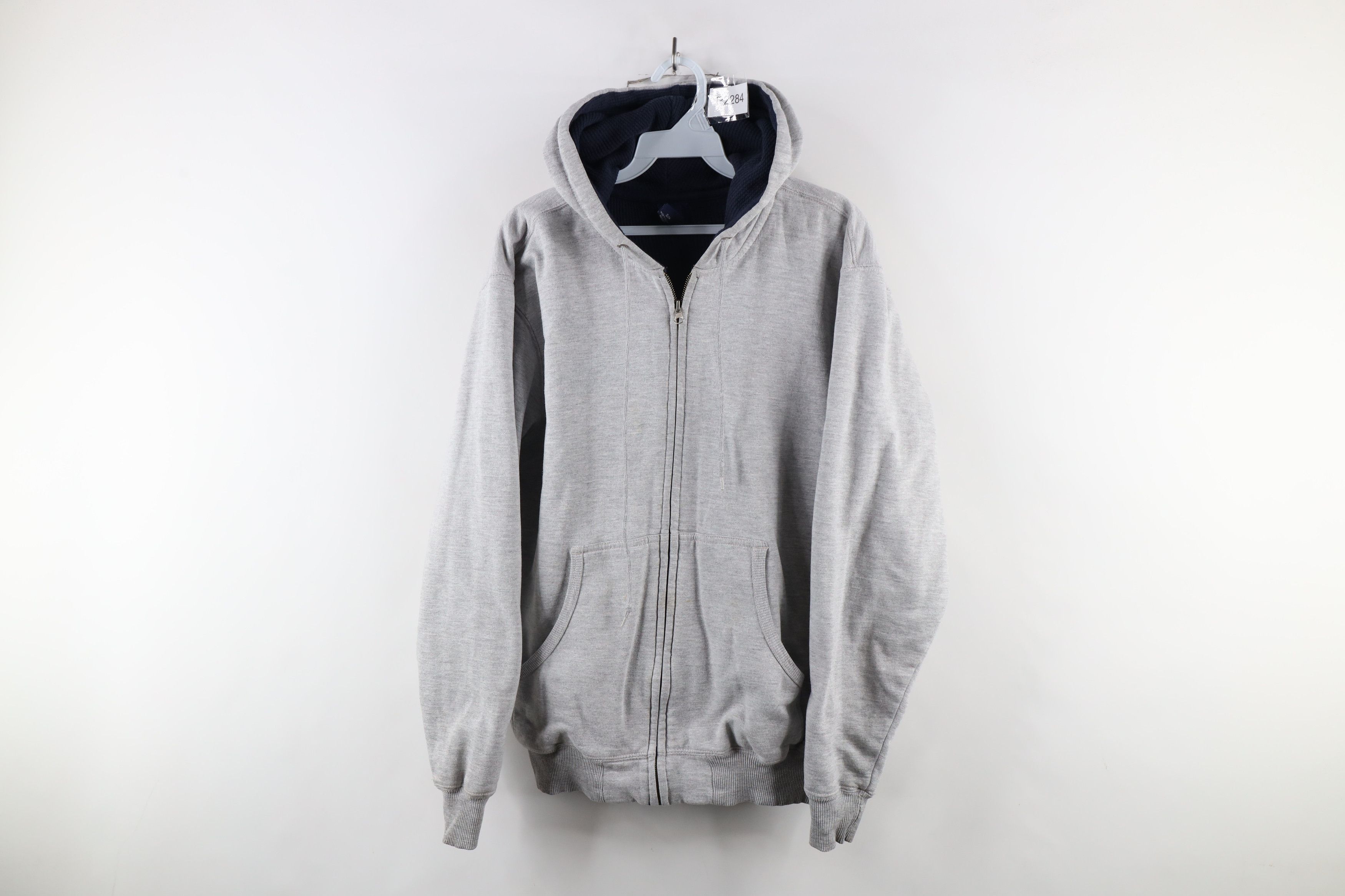 Vintage Vintage 90s Streetwear Thermal Lined Double Wall Hoodie Size US S / EU 44-46 / 1 - 1 Thumbnail