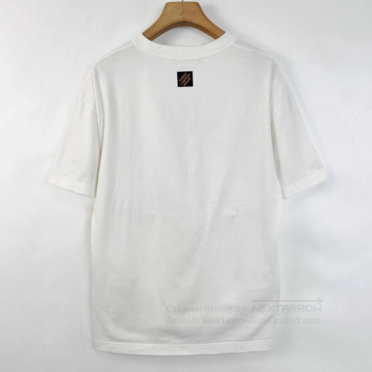Louis Vuitton LV SS25 White Earth Flocked Print T-shirt. Size M / US 6-8 / IT 42-44 - 2 Thumbnail