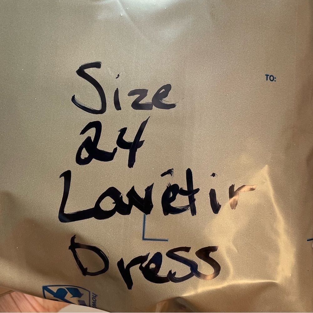 Other Lavetir A-Line V-Neck Half Sleeves Split Side Chiffon Mulber Size 4XL / US 24-26 - 13 Thumbnail