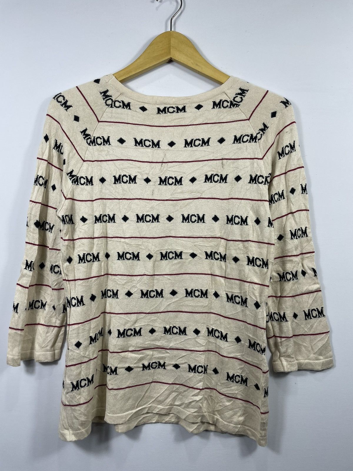 MCM × Vintage McM Monogram Sweatshirt Vintage Size US L / EU 52-54 / 3 - 3 Thumbnail