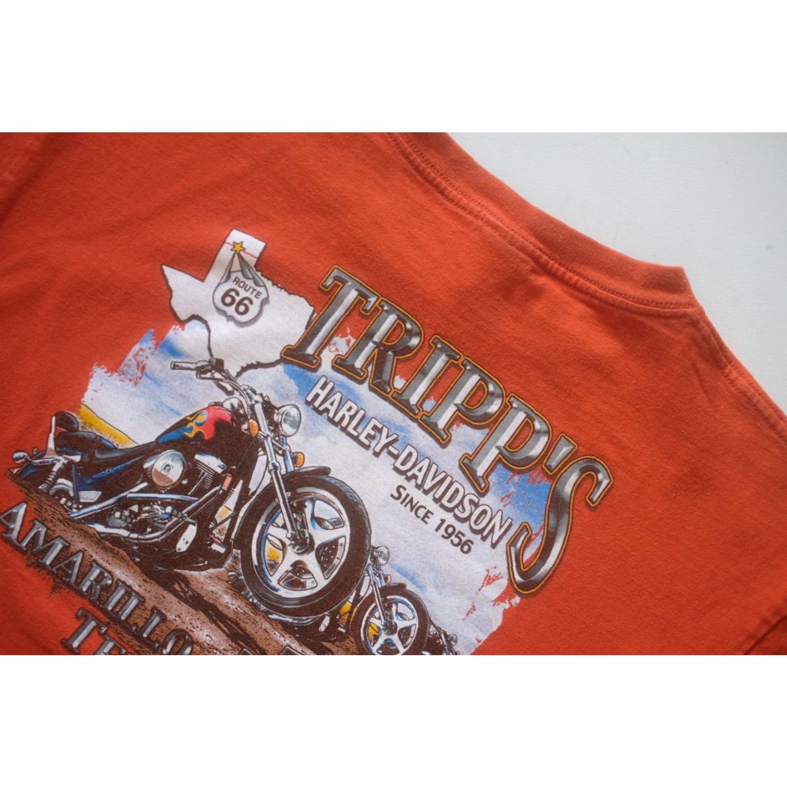 Harley Davidson VINTAGE Harley-Davidson T-Shirt Orange 2XL USA Made 90s Y2K Retro Motorcycle Mens Short Sleeve Crew Neck Graphic Print Size US XXL / EU 58 / 5 - 6 Thumbnail