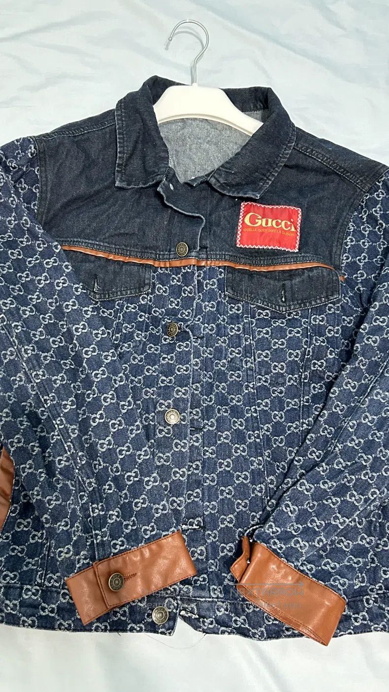 Gucci Gucci Full-printed old-fashioned denim jacket Size US M / EU 48-50 / 2 - 5 Thumbnail
