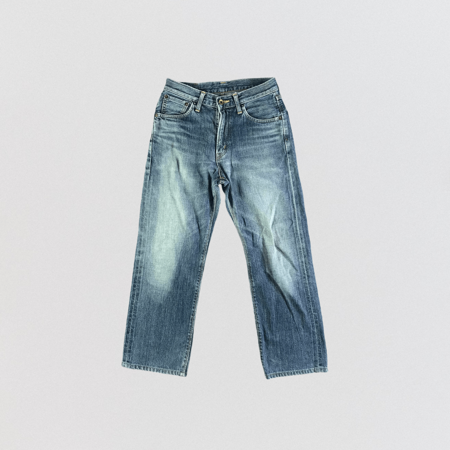 Edwin Vintage Blue Wash Edwin 505 Selvedge Jeans-JM3674 Size US 29 - 1 Thumbnail