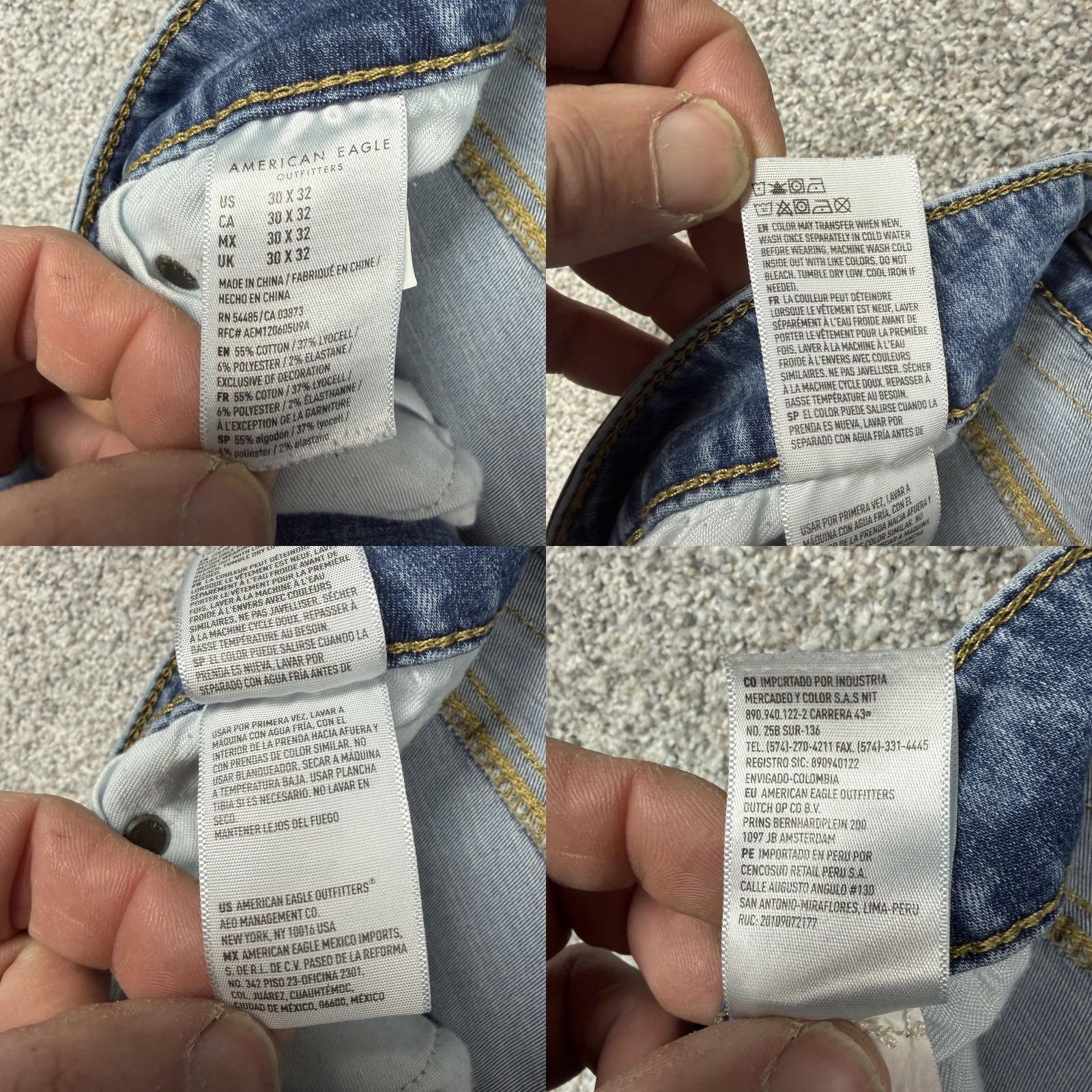 American Eagle Outfitters American Eagle Jeans Mens 30x31 NE(X)T LEVEL FLEX Skinny Denim Blue 5-Pocket Everyday Casual Mens Jeans Dylan Size US 30 / EU 46 - 8 Thumbnail