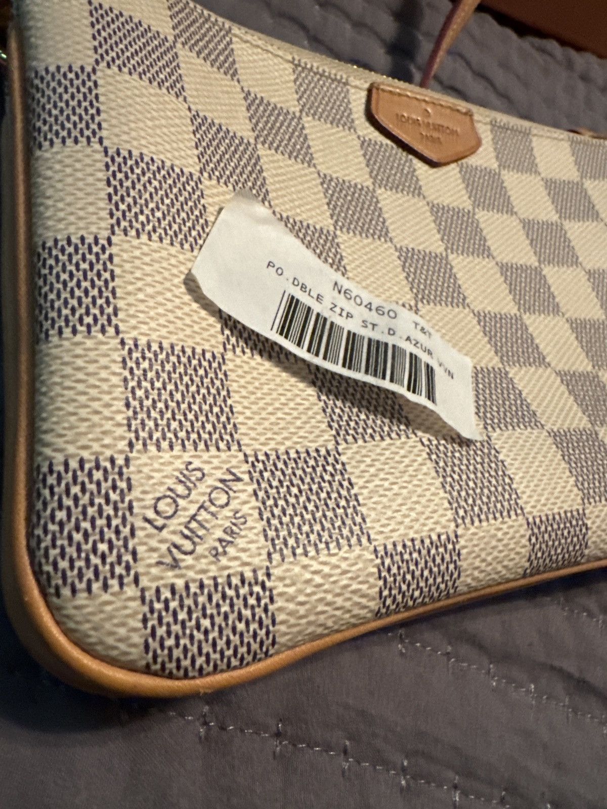 Louis Vuitton LV Double Zip Pochette Leather Convertible Clutch Size ONE SIZE - 13 Thumbnail