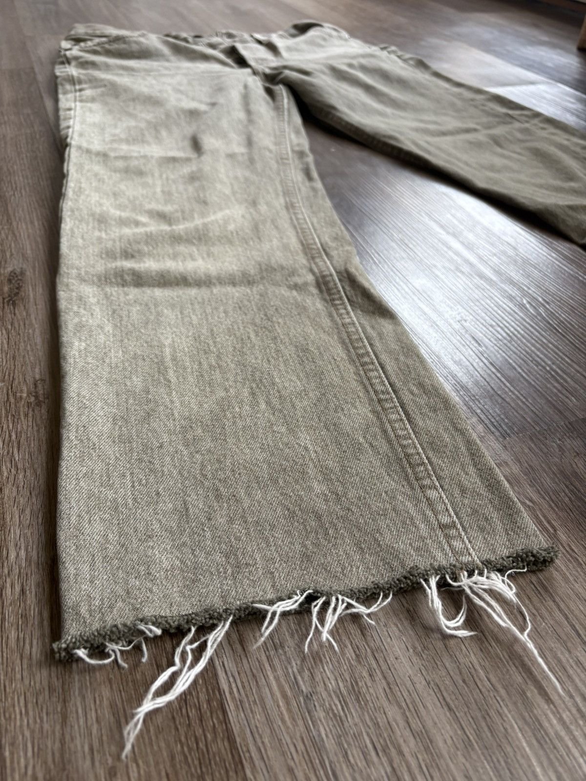 Levi's Vintage Moss Green 501 Chopped Size US 32 / EU 48 - 4 Thumbnail