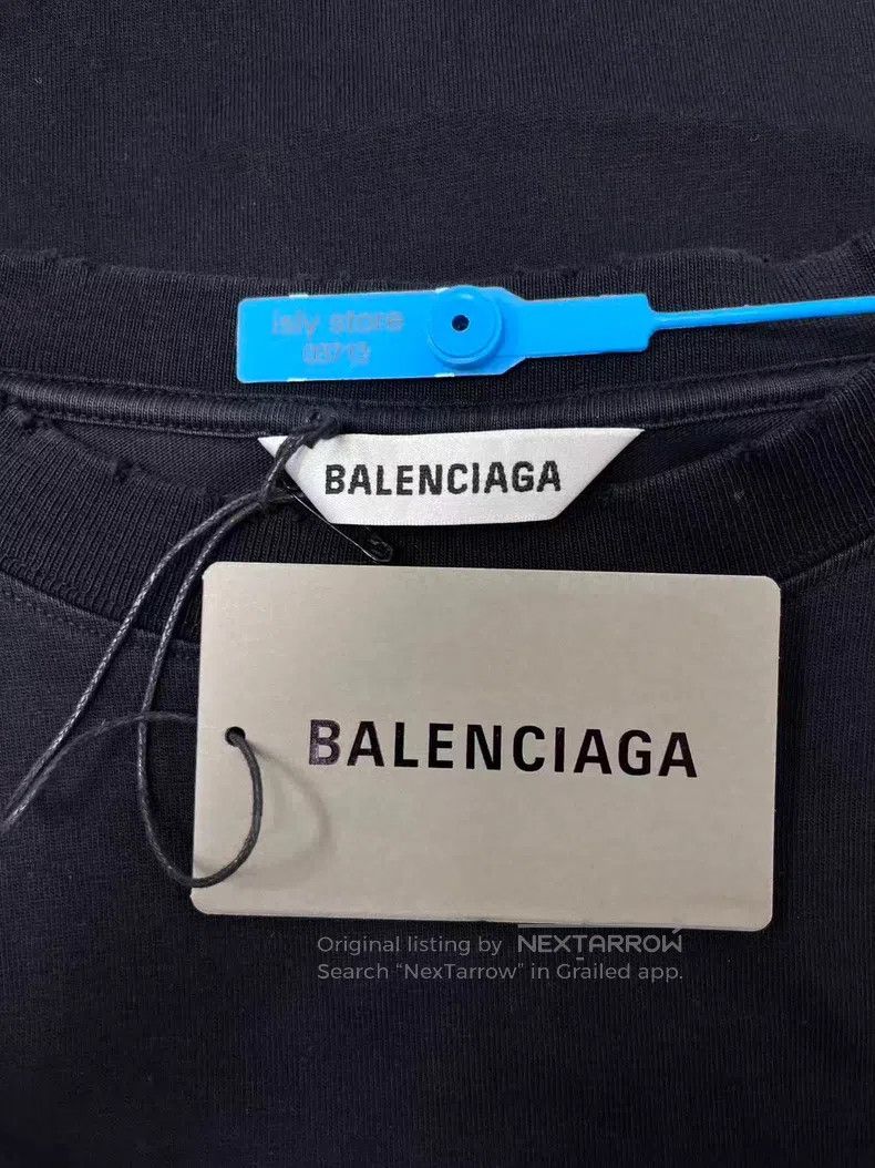 Balenciaga Balenciaga Letter Printed Short Sleeve T-Shirt Size S / US 4 / IT 40 - 4 Thumbnail