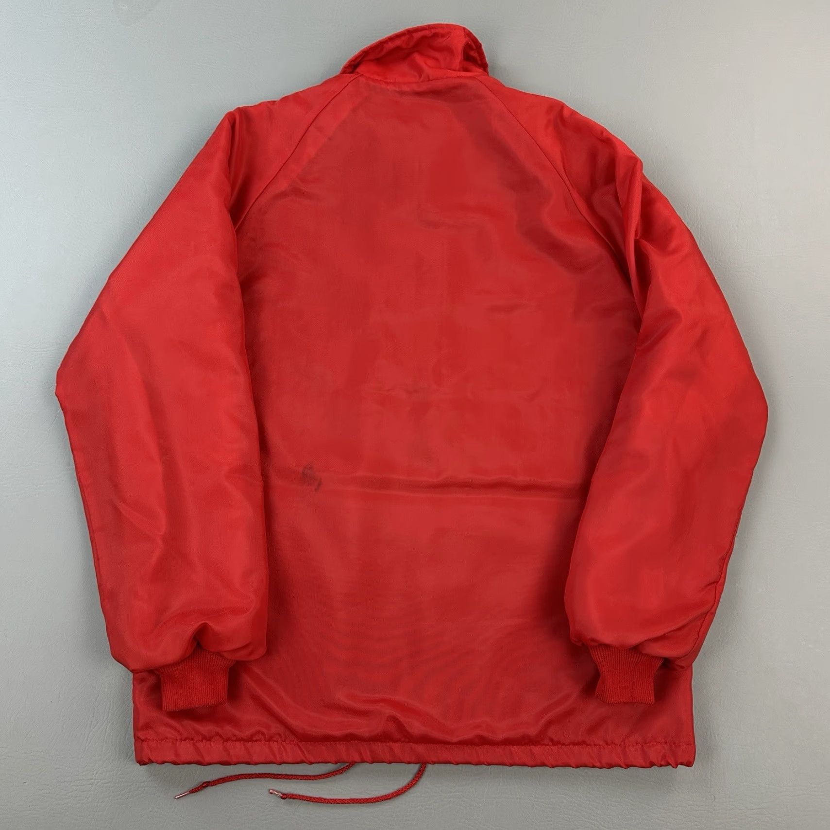 Coach VINTAGE Swingster Coach Jacket Mens Medium Red Fleece Lined Snap Front 90s USA Size US M / EU 48-50 / 2 - 7 Thumbnail