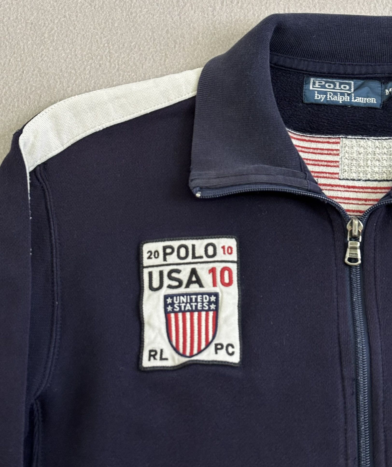 Polo Ralph Lauren × Vintage Polo Ralph Lauren USA 10 zip sweatshirt Medium Size US M / EU 48-50 / 2 - 6 Thumbnail